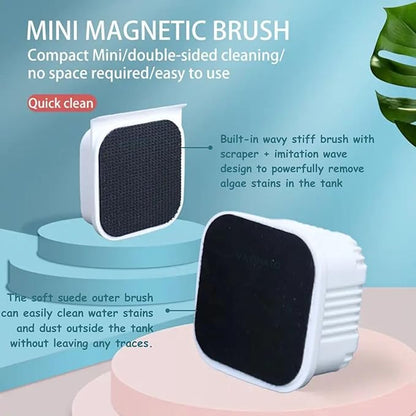 SOBO Mini Magnetic Aquarium Cleaner, Dual-Sided Algae Scraper, Suitable for Removing Algae from Both Sides of The Glass in The Fish Tank | Scratch-Free Algae Scrubber with Floating Design