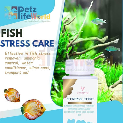 Petzlifeworld  (Pack of 2) Aquarium Basic Fish & Water Conditioner Combo (Chloro Clear-120ml + Stress Care-120ml)