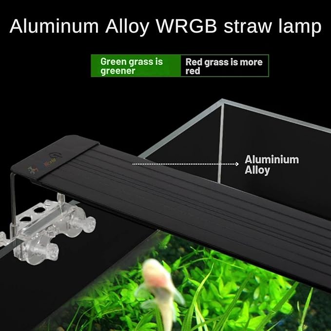 Petzlifeworld WRGB Ultra Slim 9 Color Modes Submersible Aquarium Planted Tank LED Light with Acrylic Light and Tools Holders | Touch Control | Water Proof