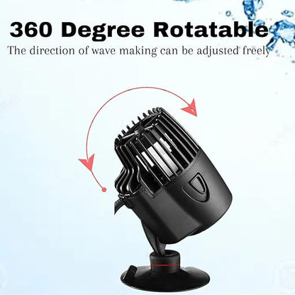 Sunsun JVP-120 (6W | 3000L/H | Suitable for 3 Feet Tank) Mini Wave Maker Power Head with Suction Cup for Aquarium Fish Tank