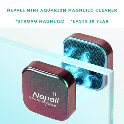 Nepall Premium Gradient Colour Scratch Proof Aquarium Fish Tank Magnetic Cleaner | Floating Type Algea Scrapper