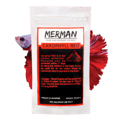 Merman (5G) Aquarium Fish Colour Enhancer Feed Additive Supplement (Carophyll Red