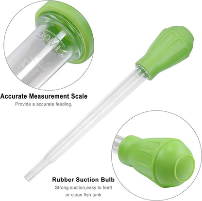 Nepall NYN-002 Manual Small Fish Tank Suction Water Changer, Dropper Pipette Turkey Baster Fish Waste Remover, Aquarium Gravel Cleaning Straw Aquarium Tool, 45ML