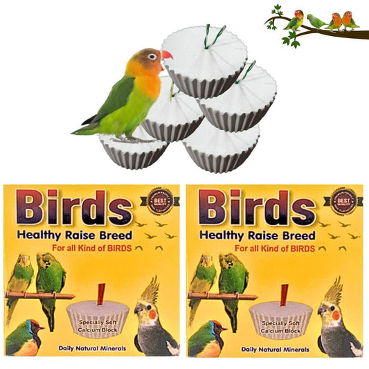 Birds Healthy Raise Breed Daily Natural Minerals Specially Soft Calcium Block, 50G (Pack of 2) for All Kind of Birds