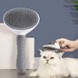 PetzLifeworld One Click Self-Cleaning Smooth Brush, Dog Cat Rabbit Pet Grooming Shedding Brush