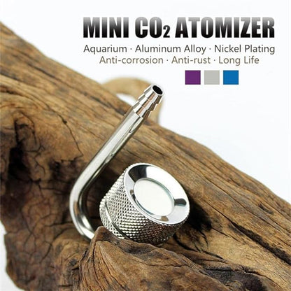 Mufan Planted Aquarium Stainless Steel Co2 Diffuser With Holder And Free 1 M Free Transparent Co2 Tube