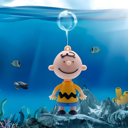 Petzlifeworld 1 Pcs Floating Charlie Brown Toy Fish Tank Attractive Cute Miniature Decoration