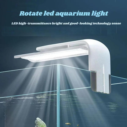 Petzlifeworld 6 Watts Mini White 2 in 1 Rotatable Clip On LED Light for Mini Aquarium and Nano Tanks