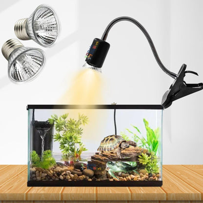 Petzlifeworld 50W Reptile Turtle Heat Lamp Lights, UVA UVB Aquarium Bulbs