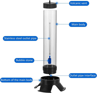 Petzlifeworld Aquarium Fish Tank Brine Shrimp Artemia Eggs Hatchery Vertical Incubator Accessories Kit