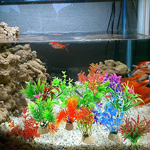 Petzlifeworld Artificial Aquarium Plants Fish Tank Decorations Plastic PetzLifeWorld