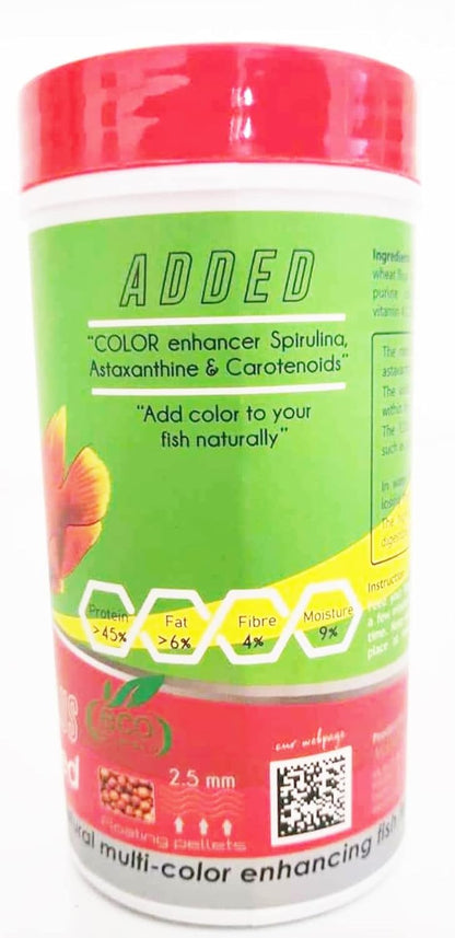 Aquatic Remedies Gene Eleven Colour Plus Fish Food, 100G | Natural Multi-Color Enhancing Fish Feed