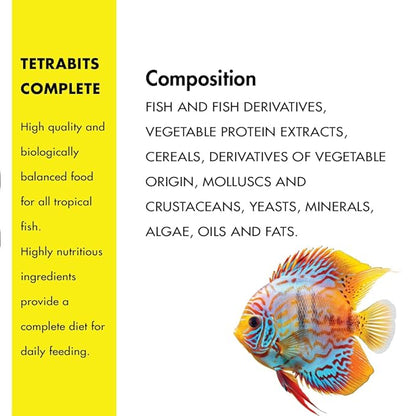 TetraBits All Life Stages Complete  Pellet Fish Food For Aquariums