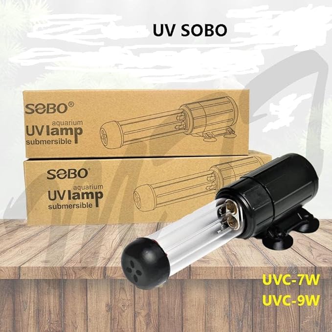 Sobo Aquarium Submersible UV Lamp for Aquarium Fish Tank | Power : 7W | Suitable for 550-720L Tank