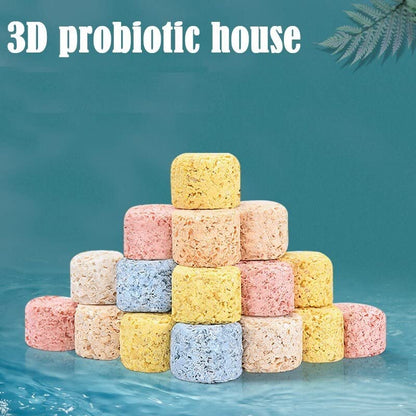 YEE 3D Aquarium Nano Bacteria Cube Nitrifying Bacteria House Fish Tank Water Purifier Filter Material, 150G