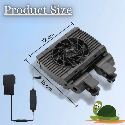 Petzlifeworld Single Head Fish Tank Cooling Fan with External Speed Control Switch