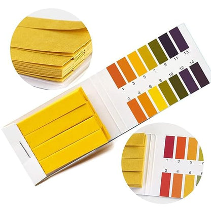 YEE 3Pcs Pack Ph 1-14 Water Test Paper Litmas Test 240 Pcs Strips For Aquarium,Pond, Soil and Other pH Water Testing