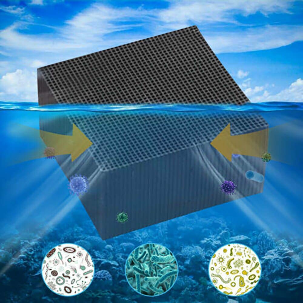 YEE Bee Cubic Aquarium Activated Charcoal Ultra Strong Water Purifier Magic Cube Fish Tank Filter Media (Size : 10x10x10CM)