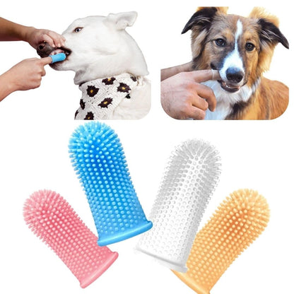 PetzLifeworld  3 Pcs (Single Finger) Silicone Dog & Cat Finger Toothbrush | All-Around Dental Care for Dogs, Puppies & Cats