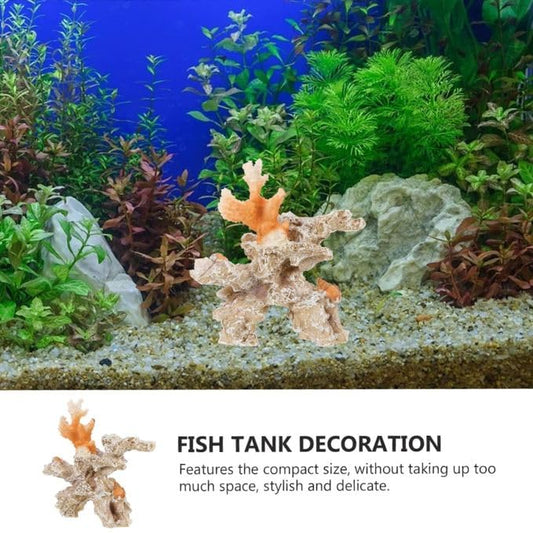 Petzlifeworld Fish Tank Corel Ornaments, Artificial Corel Ornament Decoration Ocean Stone Corel Real Underwater