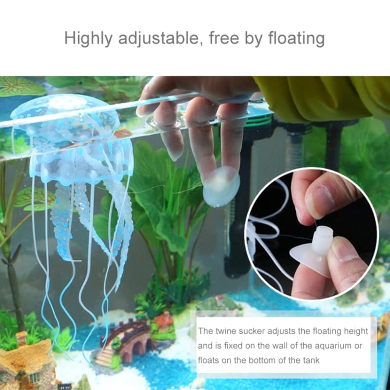 Floating jellyfish aquarium outlet decoration