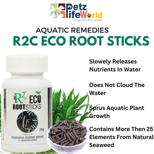 Aquatic Remedies R2O Eco Root Sticks, 50G Tasmanian Seaweed Extract for Aquarium Plants