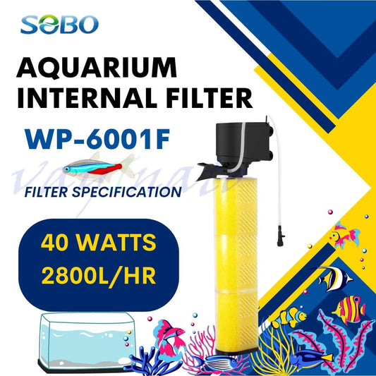 Sobo Aquarium Internal Filter (WP-6001| 40W | 2800 L/H)