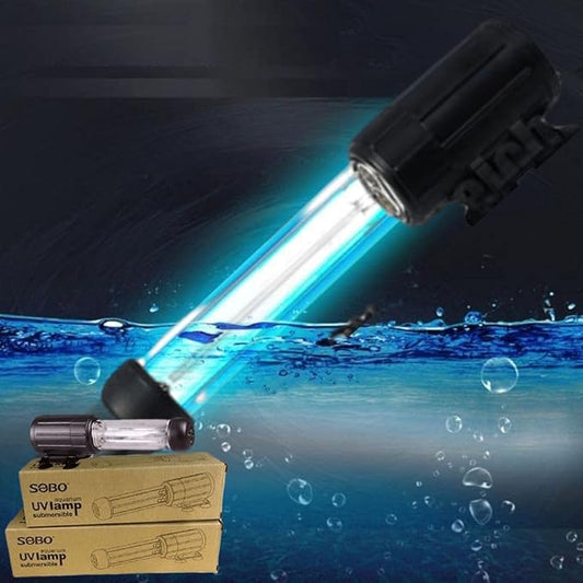 Sobo Aquarium Submersible UV Lamp for Aquarium Fish Tank | Power : 7W | Suitable for 550-720L Tank