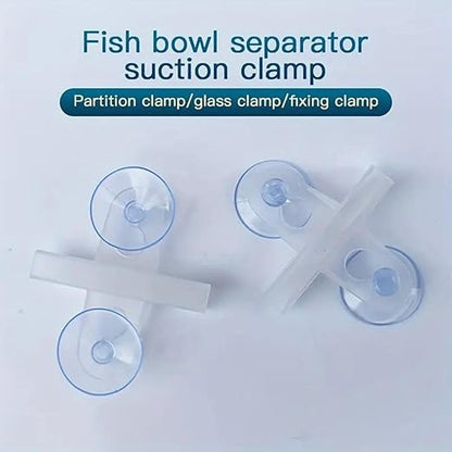 Aquarium White Divider Sheet Breeding Separation Aquarium White  Clip | Partition Fish Tank Isolation Suction Cup Clip