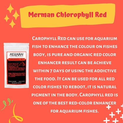 Merman (5G) Aquarium Fish Colour Enhancer Feed Additive Supplement (Carophyll Red