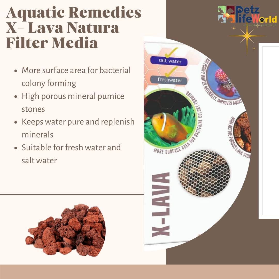 Aquatic Remedies X-Lava Filter Media, 800ML (600G) (Pack of 2)