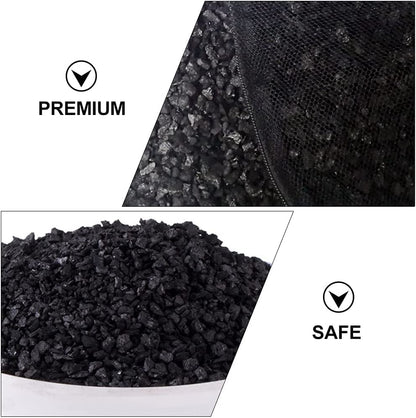 Petzlifewold Activated Carbon Aquarium Filter Bags Fish Tank, 500g - Aquarium Filter Media Activated Carbon  - Pond Canister Filter Net Mesh Granules