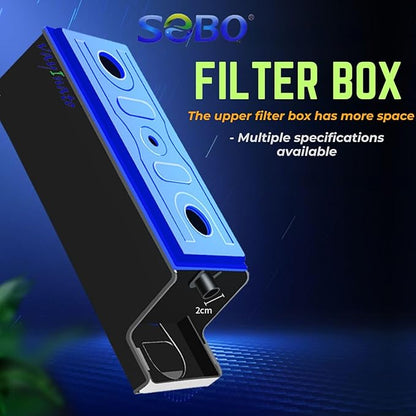 Sobo WP-2880F Aquarium Top Filter with 1 Feet Sponge | Power : 30W | Output : 1800L/H