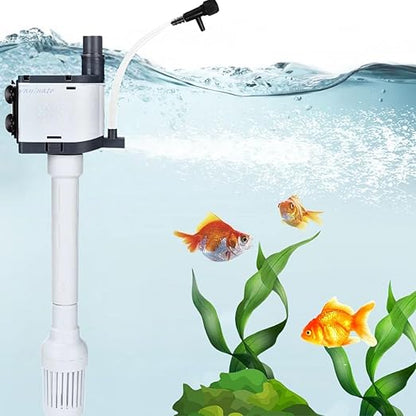 SOBO AQ Series Upgraded Version Aquarium White 3 in 1 Submersible Water Filter Pump Power Head