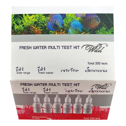 Aquatic Remedies Fresh Water Multi Test Kit (pH Range + pH Fresh Water + Nitrite + Ammonia)