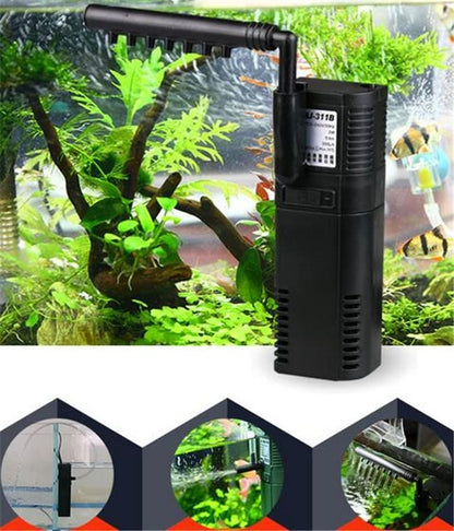 Sunsun HJ-311B Multifunctional Waterfall Type Internal Submersible Filtration Pump For Aquarium Fish Tank | Power : 2W | Output : 300L/H