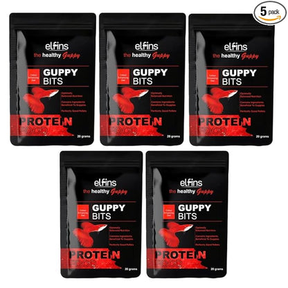 Horizone Elfins Colour Enhancing Special Guppy Bits Fish Food, 20G