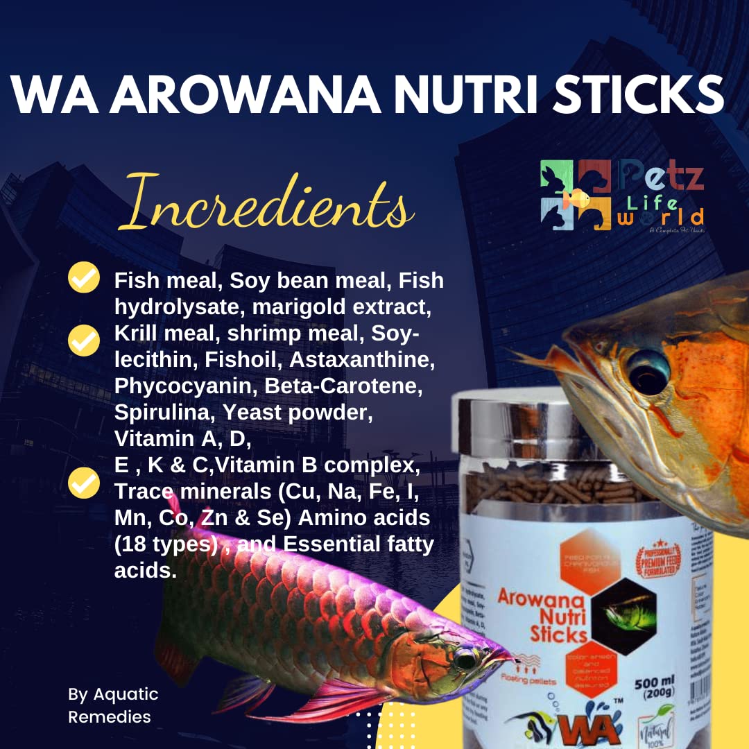 WA Arowana Nutri Sticks For Fish Food