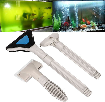 YEE 3 in 1 Cleaning Tool (Cleaning Brush, Algae Scrapper, Scraper Brush) for Aquarium Fish Tank