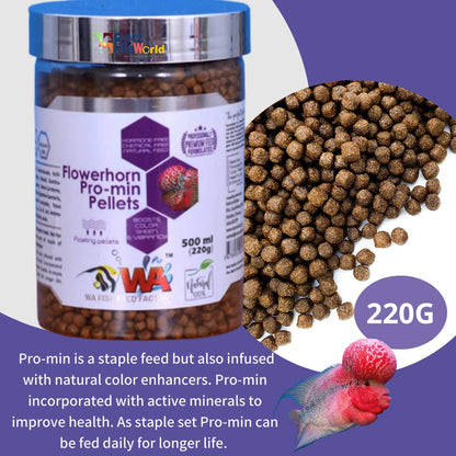 WA Flowerhorn Pro-min Pellets For Fish Food