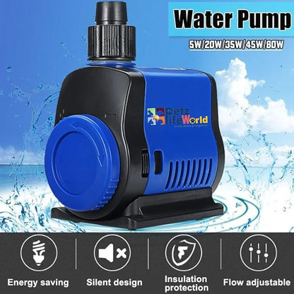 Sunsun JQP Series Aquarium Submersible Pump Power Head with Bottom Mount Suction (JQP-1000 | 14W | 1000L/Hr | Lift 1.4 Meter Height)