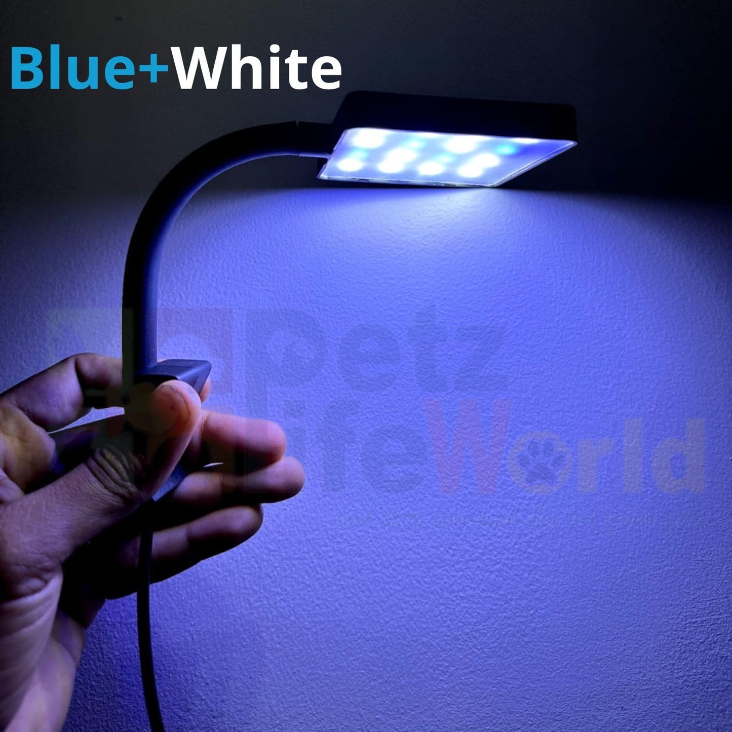 Petzlifeworld LY-307 (Square Shaped) 6.4W | Fit for 1.5 Feet Tank High Brightness Clip On Aquarium LED Light