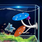 Petzlifeworld 1 Pcs Glowing Effect Betta Mushroom Hammock Soft Aquarium Rest Bed Fish Breeding Playing Pad with Suction Cup Silicone Ornament Decoration