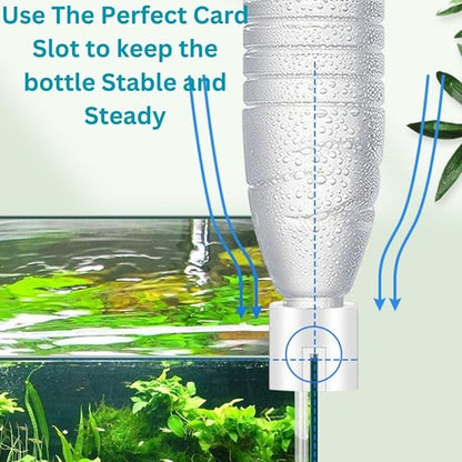 Petzlifeworld Aquarium Fish Tank DIY Auto Water Repleniser Bottle Cap | Can Be Used with Any Bottle | Suitable for Open Rimless Tank Thickness Upto 10MM | Automatic Water Refiller