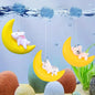 Petzlifeworld Floating Half Moon Sleeping Pet Aquarium Toys Mini Fish Tank Attractive Cute Decoration