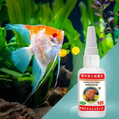 Petzlifeworld 50ML Red (1 Pcs) Elephant Glue for Rock, Driftwood, Aquarium Plants Aquascaping Tool