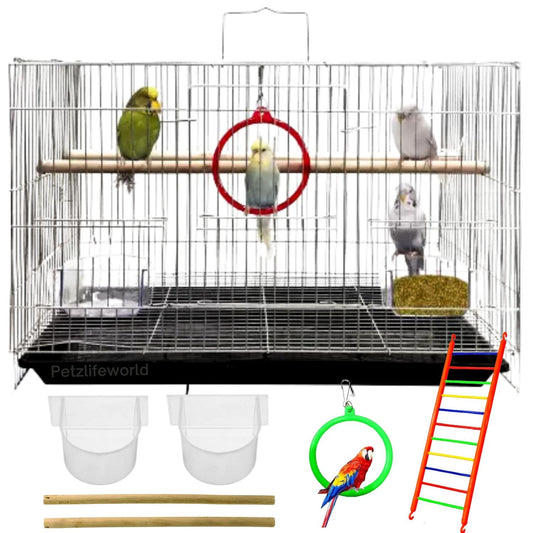 Petzlifeworld 2 Feet (24 Inch) Stainless Steel Birds Cage