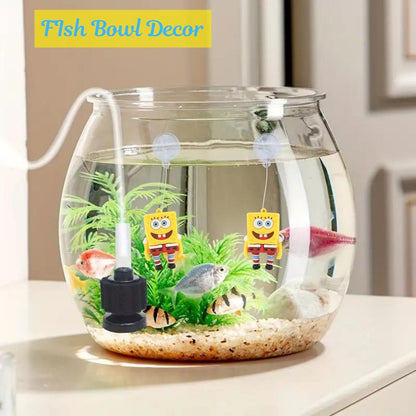 Petzlifeworld 1 Pcs-Cheese Man (Yellow) Floating Fish Tank Decoration Toys