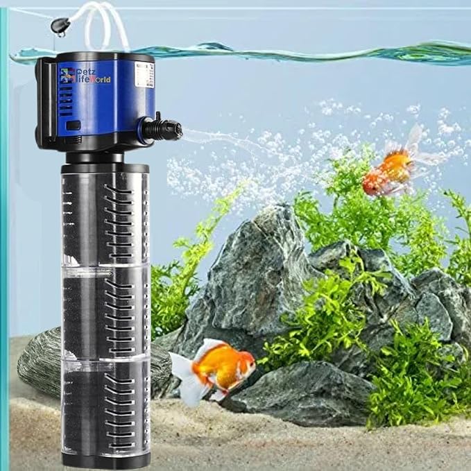 Sunsun JQP Series 3 in 1 Aquarium Submersible Internal Pump & Filter