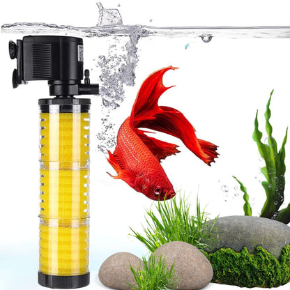 Petzlifeworld LY-3310 | 25W | 1200L/Hr | Fit for 3.5 Feet Tank Multi Function Powerful Aquarium Internal Filter